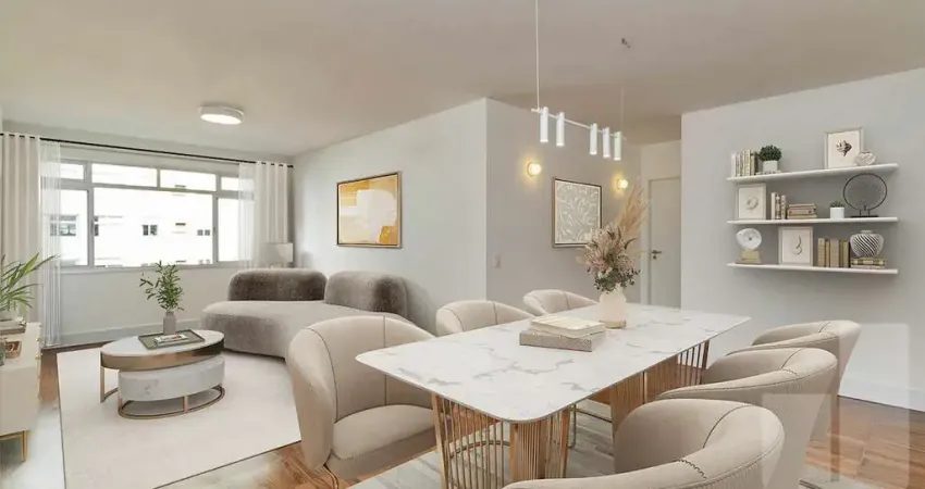 Apartamento em reforma ficará com 3 suítes e 1 vaga - higienópolis