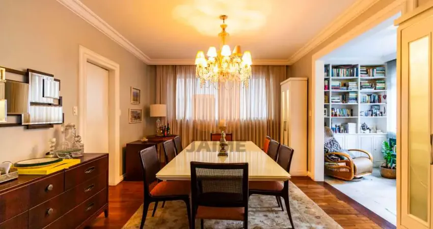 Apartamento amplo em ára nobre com 4 dormitórios sendo 3 suítes e 3 vagas - higienópolis