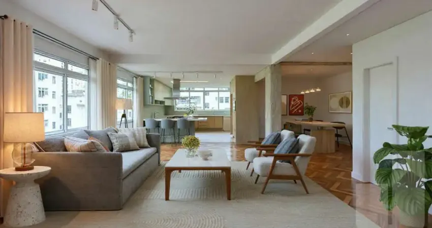 Apartamento próximo ao shopping e ao parque buenos aires com 3 dormitórios e 02 vagas - higienópolis