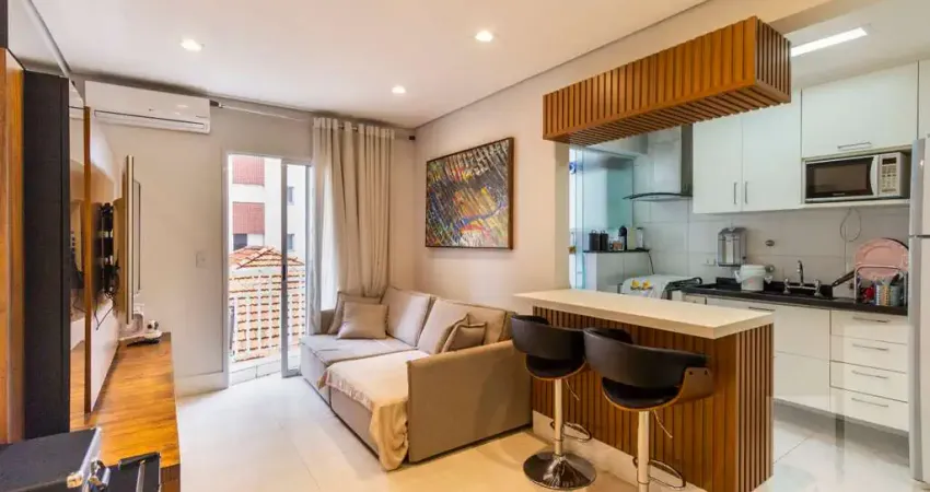 Apartamento reformado com varanda , 2 quartos e 2 vagas na consolação