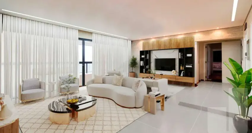 Apartamento com 4 dormitórios sendo 4 banheiros sala 4 ambientes 3 vagas.