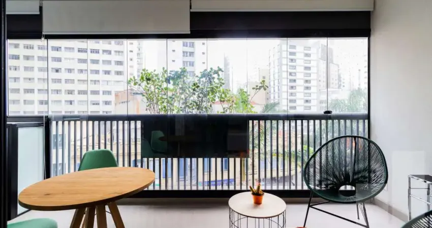 Apartamento próximo ao metrô santa cecília, mobiliado, 1 dormitório e 1 vaga.