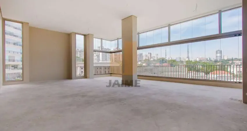 Apartamento alto padrão com 4 dormitorios sendo 4 suítes e 6 vagas em prédio novo no contra piso.