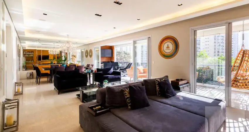 Apartamento novo com 3 suítes e 4 vagas, decorado, em prédio privilegiado com área verde - perdizes