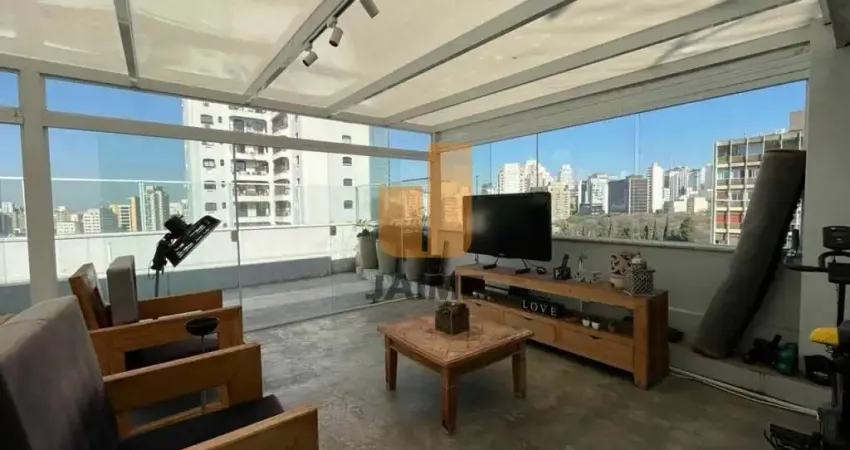 Cobertura duplex com linda vista, reformada com cozinha integrada a sala - higienópolis.