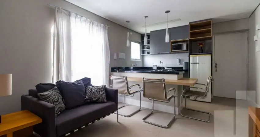 Flat, 40 metros, nas proximidades do shopping higienópolis, com sacada e cozinha americana.