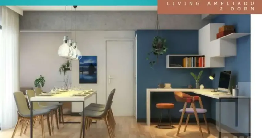 Apartamento com 2 dormitórios sendo 1 suíte e 1 vaga em prédio novo com lazer - santa cecília