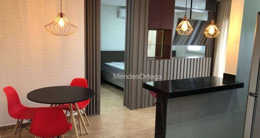 Apartamento Studio Mobiliado com 1 dormitório para alugar, 48 m² por R$ 4.208/mês - Edifício Red Sorocaba - Sorocaba/SP