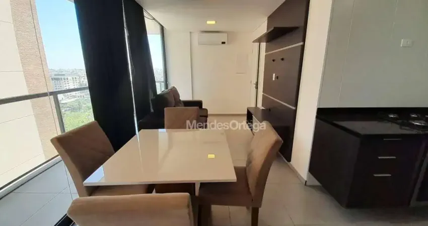 Apartamento mobiliado com 1 dormitório, 45 m² - venda por r$ 550.000 ou aluguel por r$ 3.211/mês - parque campolim - sorocaba/sp