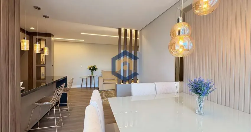 Apartamento semi mobiliado com 2 suítes e 2 vagas no bairro anita garibaldi, joinville/sc