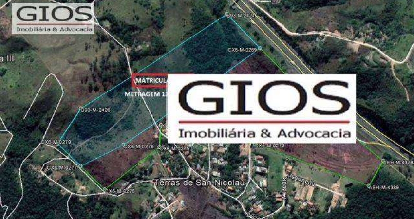 Terreno à venda na Castelo Branco, 135000 m² por R$ 87.750.000 - Terras de San Nicolau - Santana de Parnaíba/SP