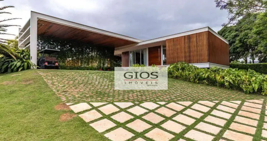 Casa à venda, 448 m² por r$ 6.300.000,00 - lago azul condomínio e golfe clube - araçoiaba da serra/sp
