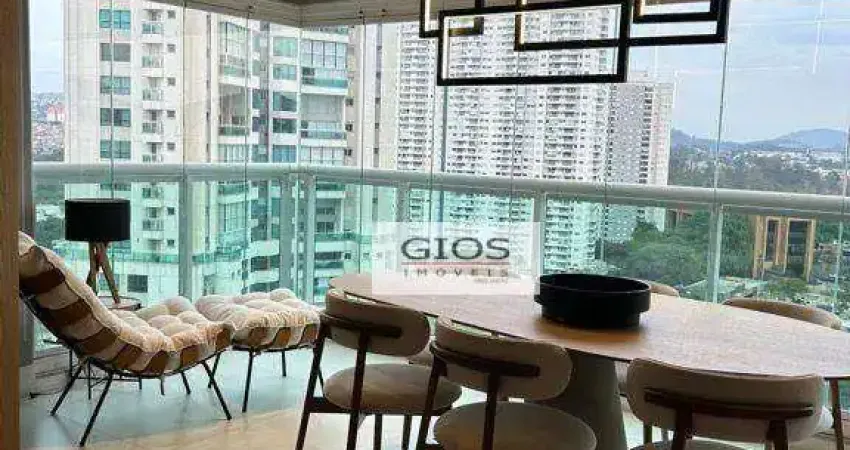 Apartamento à venda, 202 m² por r$ 3.600.000,00 - alphaville empresarial - barueri/sp