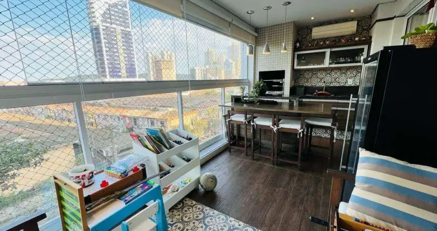 Apartamento frente em Santos | 2 suítes, 2 vagas, 111 m² – Financiamento Aceito