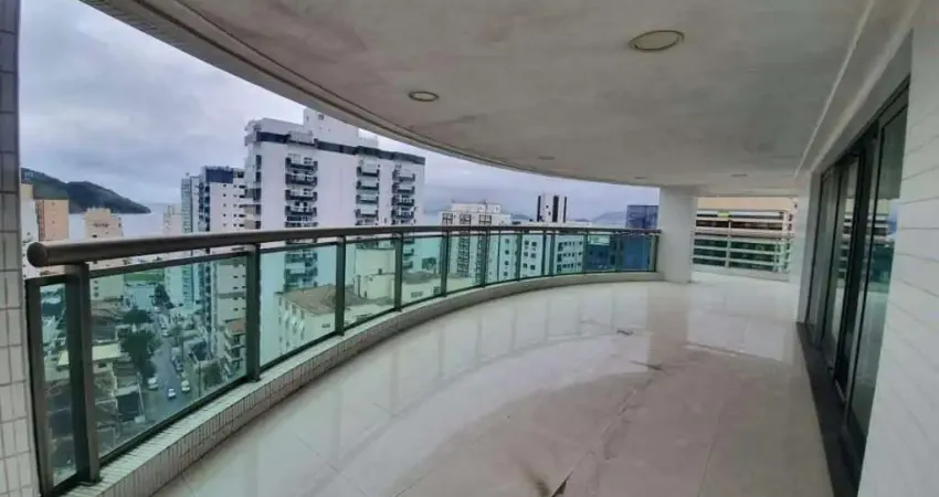 Apartamento de Frente com Vista Mar na Ponta da Praia — 4 Suítes, 4 Vagas, Santos