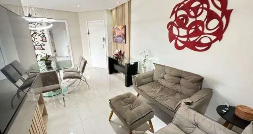 Apartamento á venda 2 Quartos com Suíte e Varanda Gourmet Vista Mar no Gonzaga em Santos