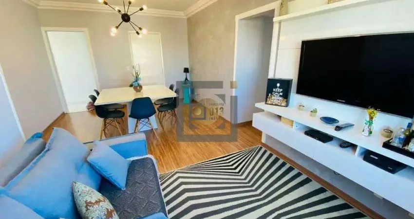 Apartamento 2 Dormitórios (1 Suíte) mobiliado em Santos – Aparecida, Financiamento Aceito