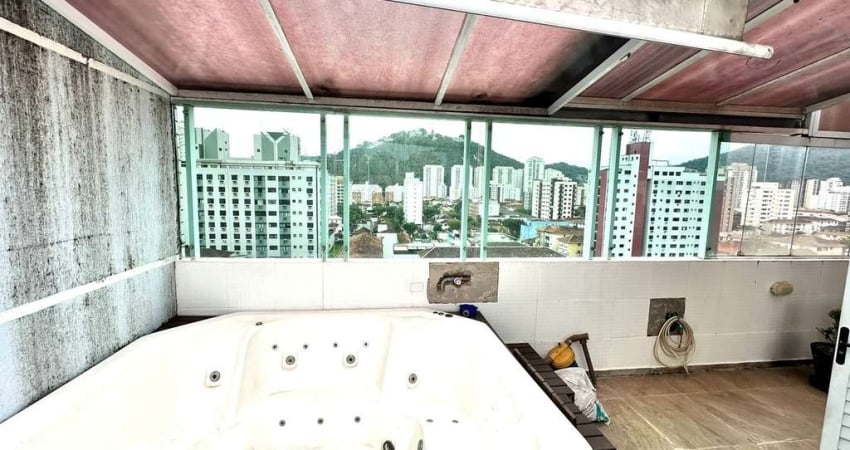 Cobertura à venda em Santos-SP, Campo Grande: 3 quartos, 3 suítes, 1 sala, 4 banheiros, 3 vagas, 246m². Venha conferir!