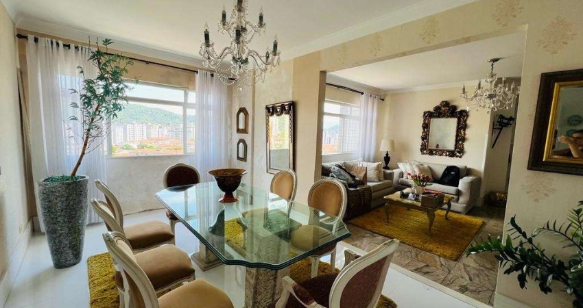 Cobertura de luxo à venda em Santos - SP, 3 quartos, 2 suítes, 2 salas, 3 banheiros, 2 vagas de garagem, 300m² no Gonzaga.