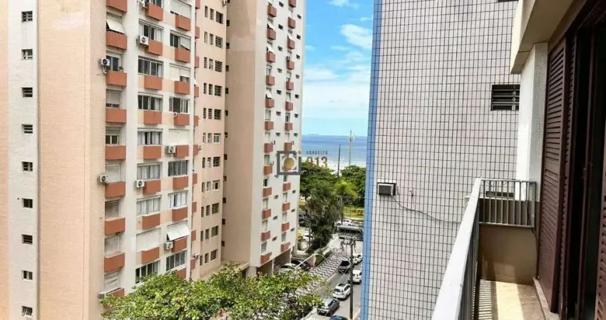 Apartamento à venda uma quadra da praia 3 quartos com Vista Mar PORTEIRA FECHADA - Gonzaga - Santos