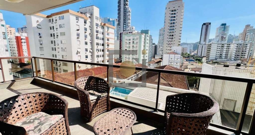 Apartamento de Luxo na Pompéia Santos-SP: 3 Quartos, 1 Suite, 1 Sala, 3 Banheiros, 2 Vagas, 198m² - Imperdível!