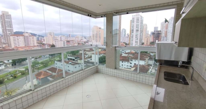 Apartamento Exclusivo na Pompéia, Santos-SP: 3 Quartos, 1 Suíte, Varanda Gourmet e Vista Livre. 128m² de Luxo e Conforto!