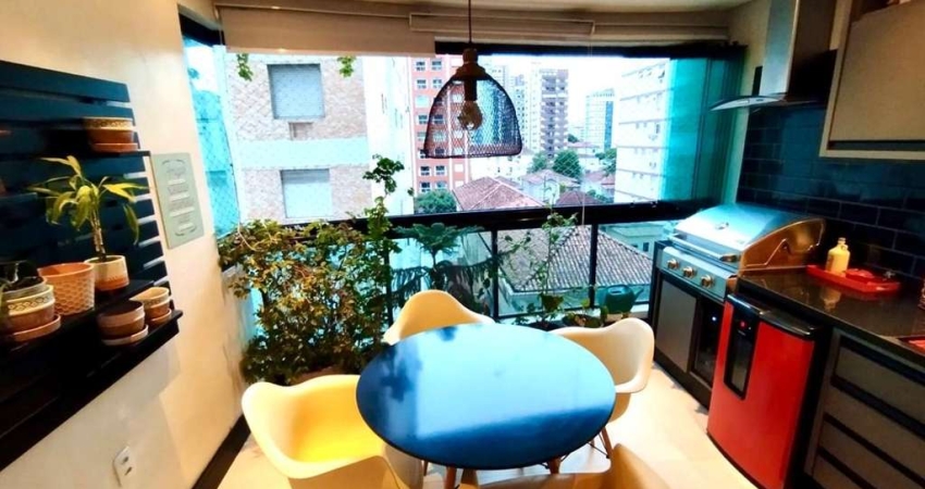 Apartamento com 3 quartos, Pompéia, Santos - R$ 1.35 mi, Cod: 2592