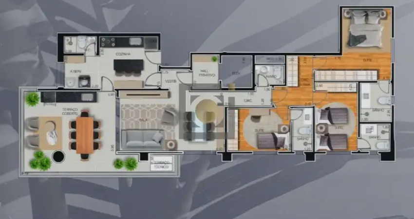APARTAMENTO A VENDA NO EMBARÉ, 3 QUARTOS, LAZER COMPLETO E 3 VAGAS DE GARAGEM !
