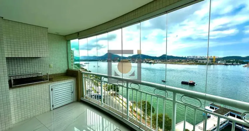 Imóvel de luxo na Ponta da Praia: Apartamento com 3 suítes, 3 vagas de garagem e 199m² em Santos-SP!