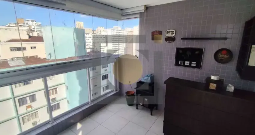 Apartamento à venda em Santos-SP, bairro Pompéia: 3 quartos, 1 suíte, sala ampla, Varanda gourmet com churrasqueira, 1 vaga, 115m². Agende sua visita!