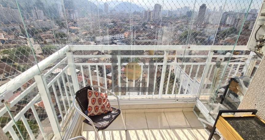 Apartamento à Venda em Santos-SP, Marapé: 2 Quartos, 1 Suíte, Varanda com Vista Livre!
