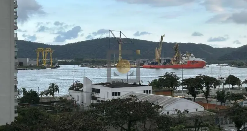 Apartamento à venda na Ponta da Praia, Santos-SP, com 3 quartos, 1 suíte, 1 sala, 4 banheiros, 1 vaga de garagem, 140m².