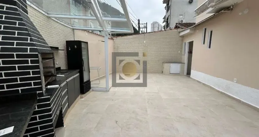 Invista em qualidade de vida: casa à venda em Santos-SP, Marapé, 2 quartos, 2 salas, 2 banheiros, 3 vagas, 13m².