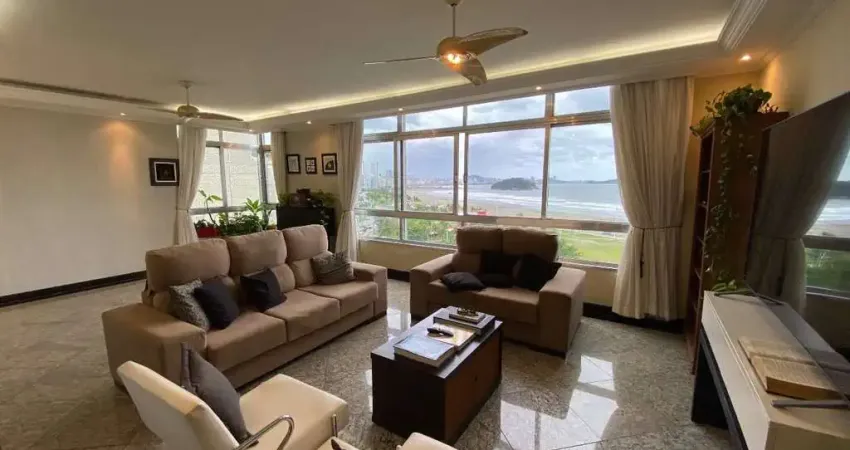 Apartamento 3 Dormitórios Frente, Itararé – São Vicente, Mobiliado, Vista Mar