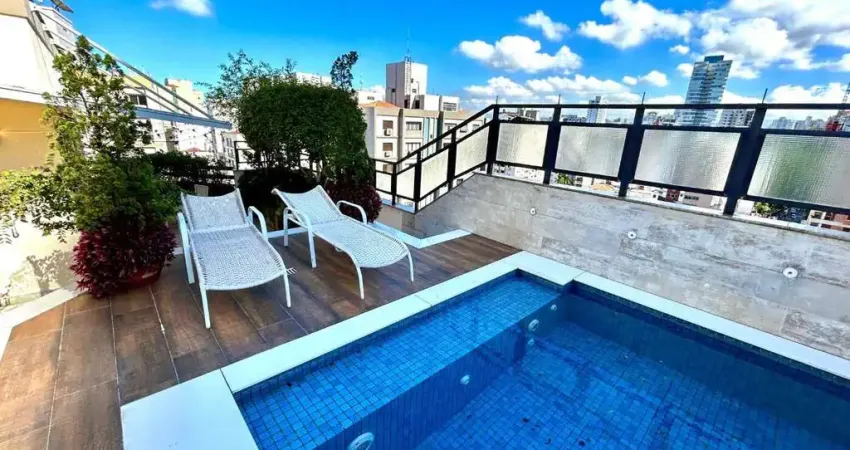 Cobertura Residencial Frente em Santos – 4 Quartos, 2 Suítes, Com 350m² Internos/Externos