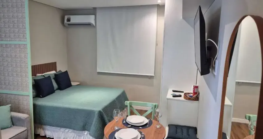 Apartamento 1 Quarto Mobiliado em Boqueirão, Santos - com 1 Vaga