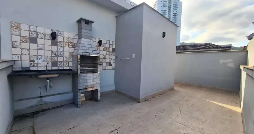 Casa à venda em Santos, Marapé – 2 quartos, 1 suíte, frente, 1 vaga