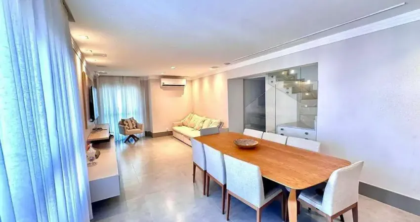 Cobertura Frontal com Vista Mar em Embaré, Santos – 3 suítes e 4 vagas