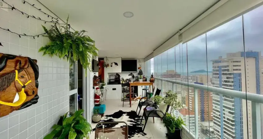 Apartamento à venda em Santos (Gonzaga) - frente, vista mar, 3 suítes, 2 vagas