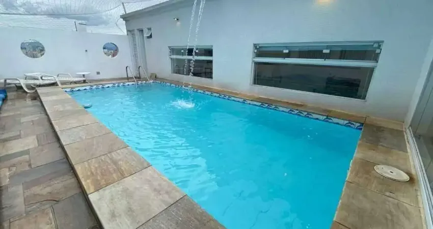Cobertura Frente em Santos (Aparecida) – 311 m², 3 Qtos | 2 Suítes | Piscina & Varanda Gourmet