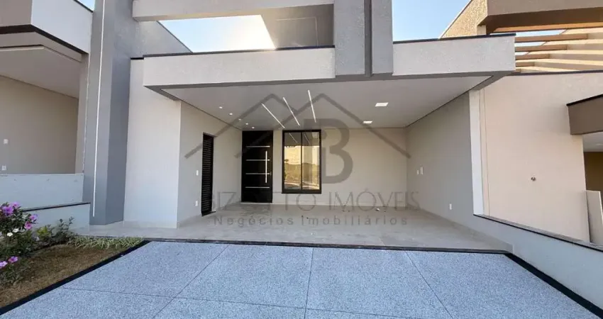 Residência de alto padrão no condomínio Park Gran Reserve em Indaiatuba-SP: 3 quartos, 3 suítes, 3 salas, 4 banheiros, 4 vagas de garagem, 153m².