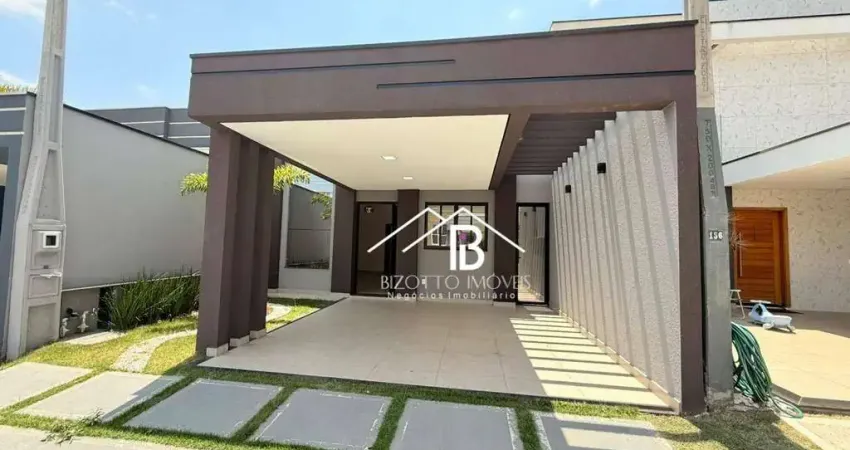 Vende-se casa no condominio park real na cidade de indaiatuba com 3 dormitorios sendo 1 suite nova nunca habitada , aceita financiamento 960 mil .