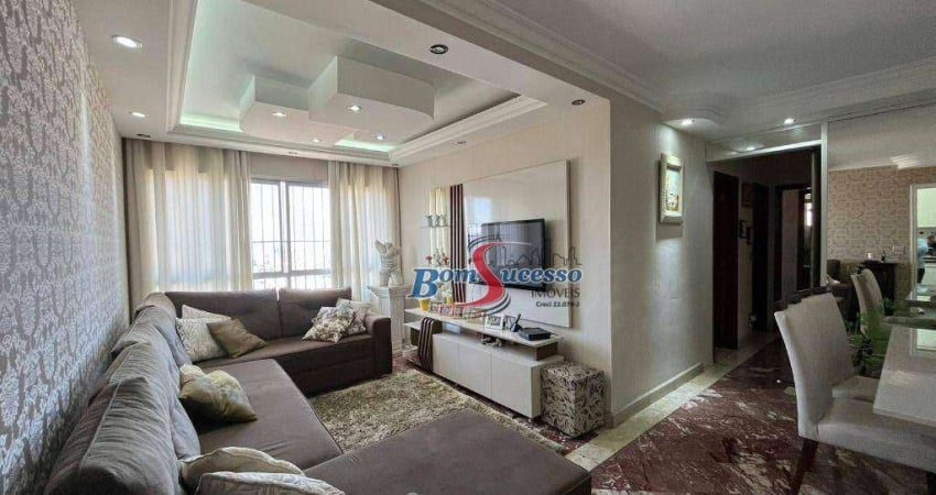 Apartamento com 3 dormitórios à venda, 100 m² por r$ 627.900,00 - chácara mafalda - são paulo/sp