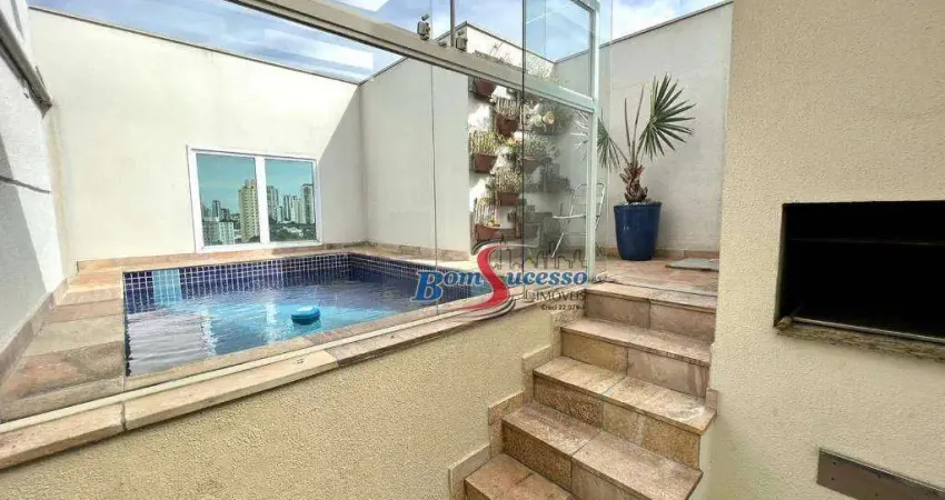 Cobertura com 3 dormitórios à venda, 183 m² por r$ 2.200.000,00 - tatuapé - são paulo/sp