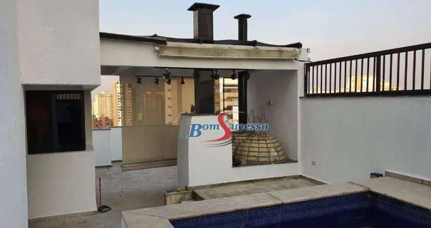 Cobertura com 4 dormitórios à venda, 300 m² por r$ 4.500.000,00 - jardim anália franco - são paulo/sp