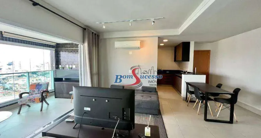 Apartamento com 1 dormitório para alugar, 55 m² por r$ 5.000,00/mês - jardim anália franco - são paulo/sp