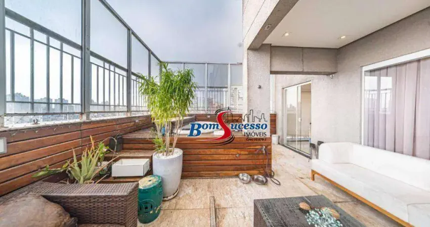 Cobertura com 3 dormitórios à venda, 181 m² por r$ 2.497.000,00 - jardim anália franco - são paulo/sp