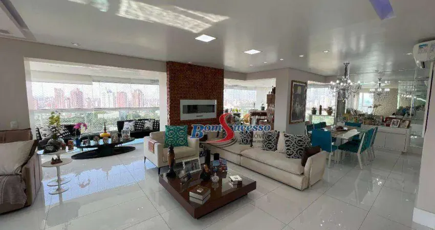 Apartamento com 4 dormitórios à venda, 241 m² por r$ 3.700.000,00 - jardim anália franco - são paulo/sp