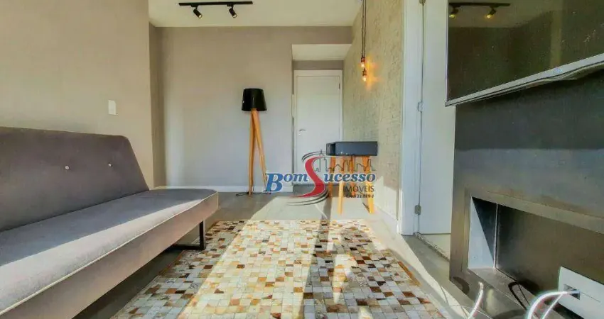 Apartamento com 1 dormitório à venda, 43 m² por r$ 550.000,00 - tatuapé - são paulo/sp