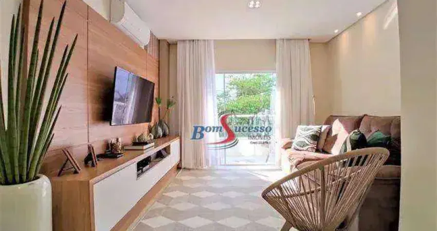 Apartamento com 3 dormitórios à venda, 85 m² por r$ 695.000,00 - astúrias - guarujá/sp